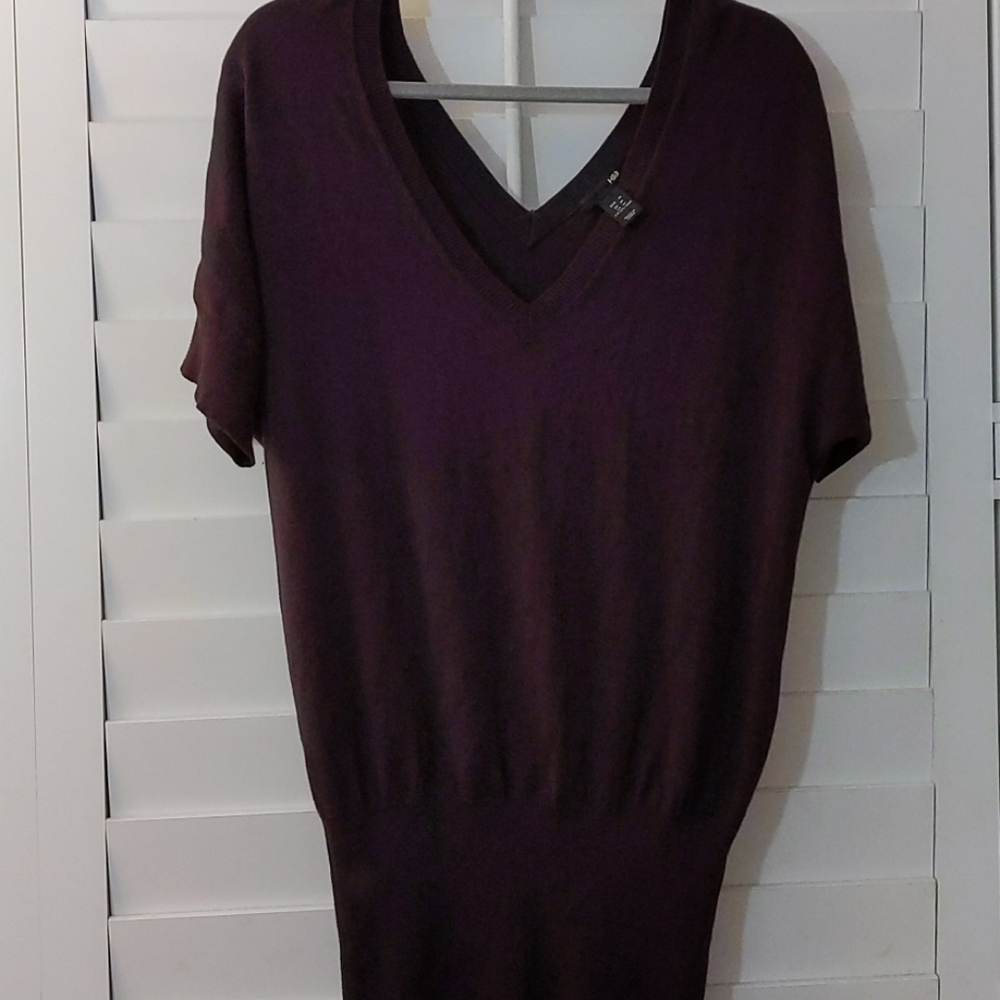 h&m tunic style pull over sweater size medium